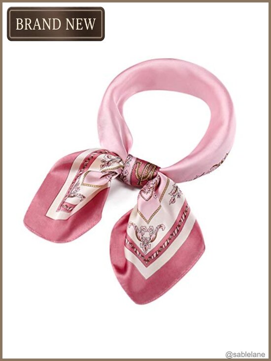 Accessories - Silk Like Satin Scarf for Women Head Wrap Hair Turban Handbag Neck Bandana